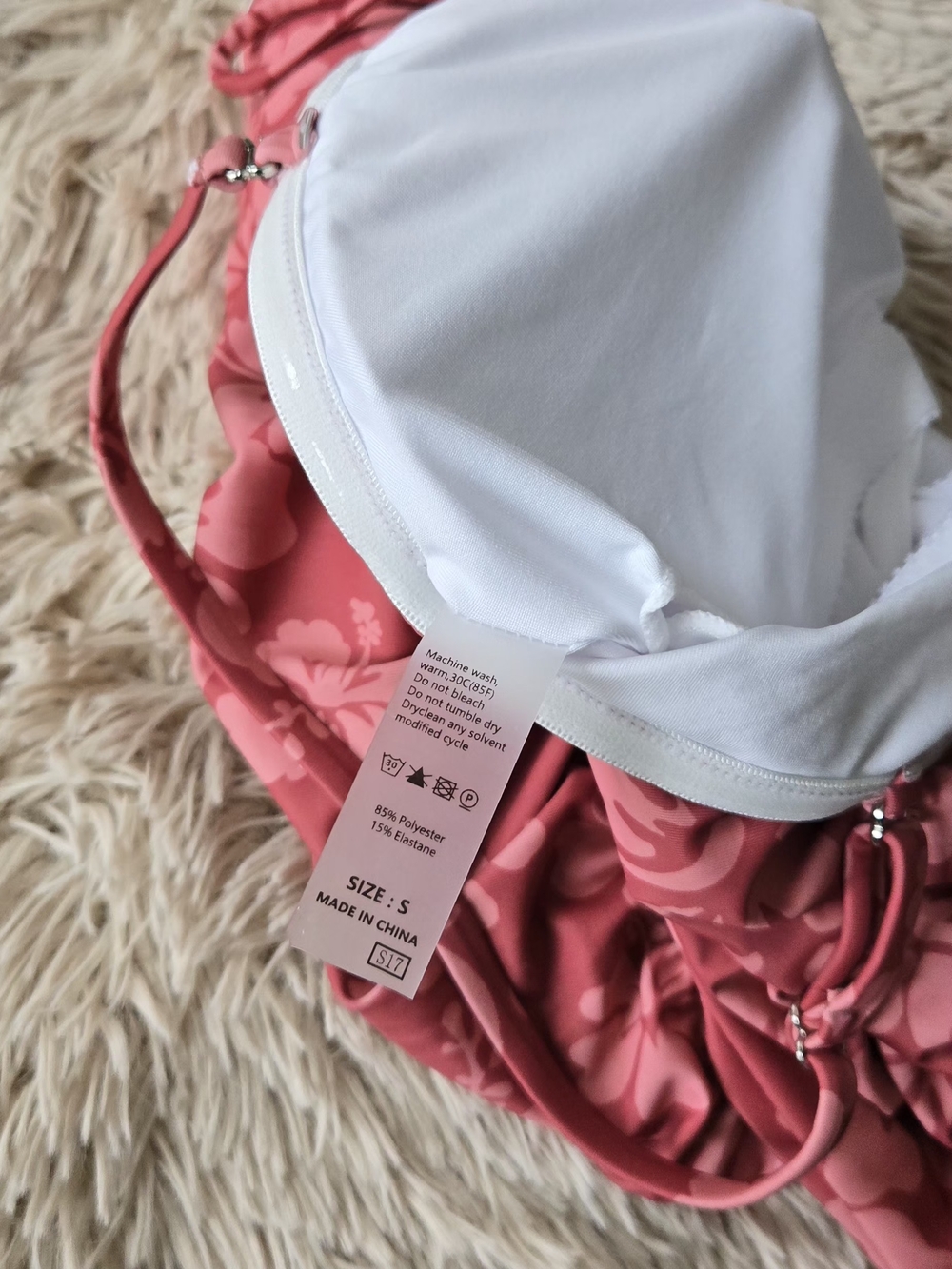 Herseas Floral Ruched One-Piece Swimsuit #1430 NWOT - Picture 2 of 10
